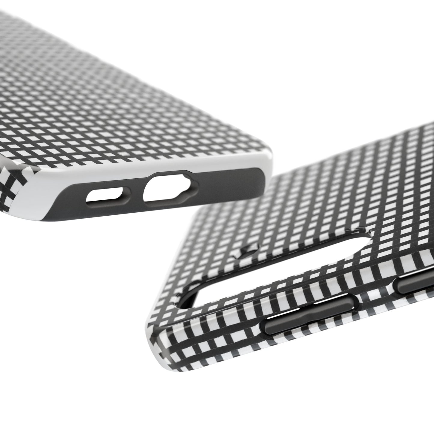Chipper Check Black / White Phone Case