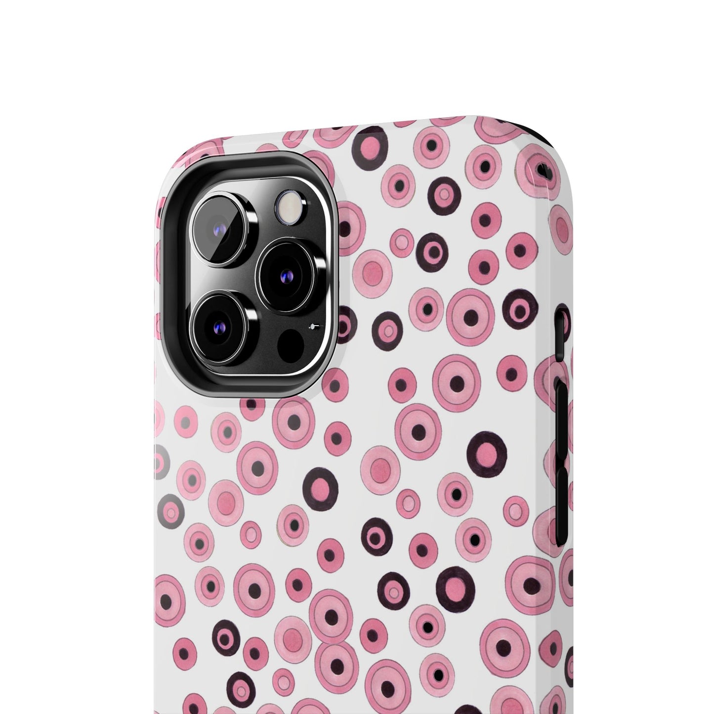 Dots White / Pink Phone Case