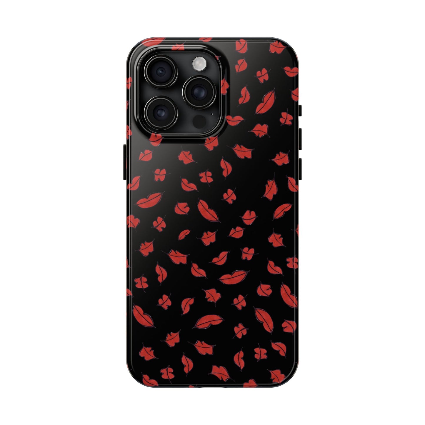 Autumn Lips Black Phone Case
