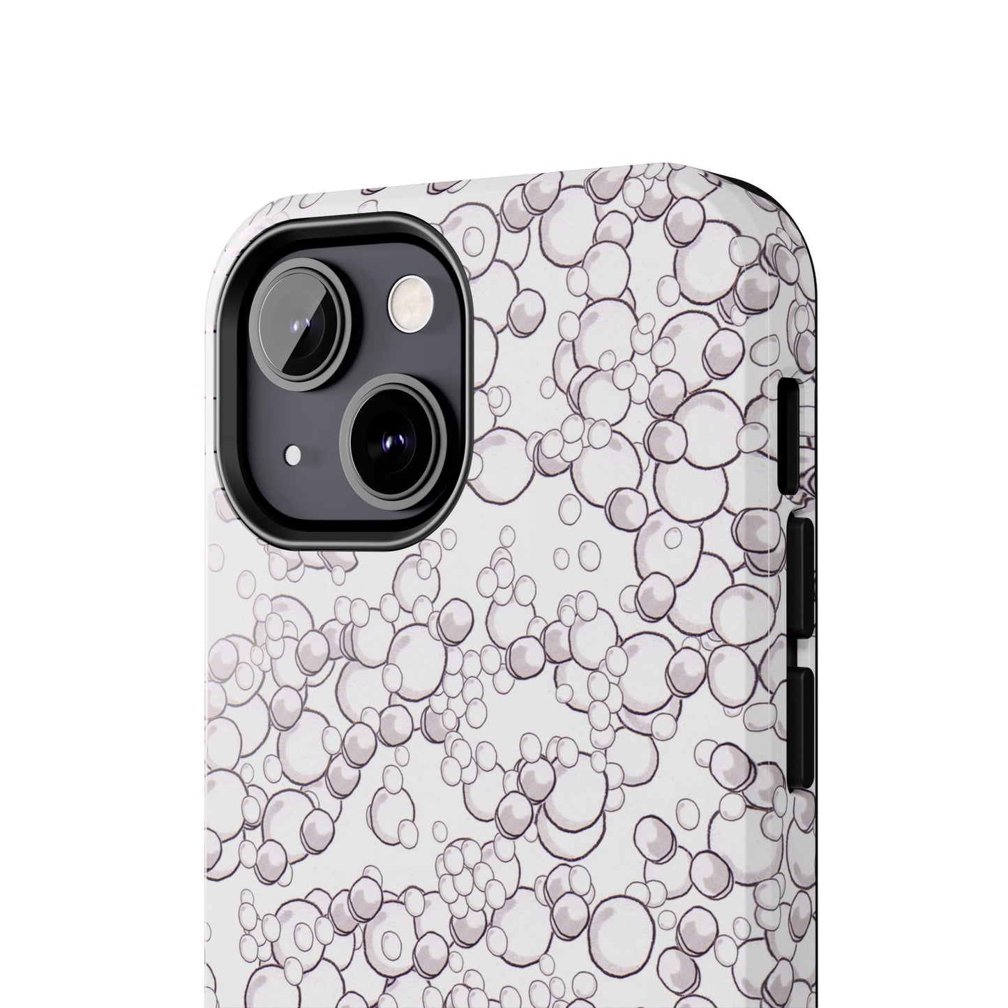 Bubble Dots White Phone Case