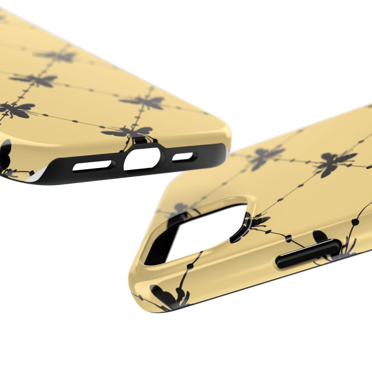 Beaded Bees Yellow Phone Case