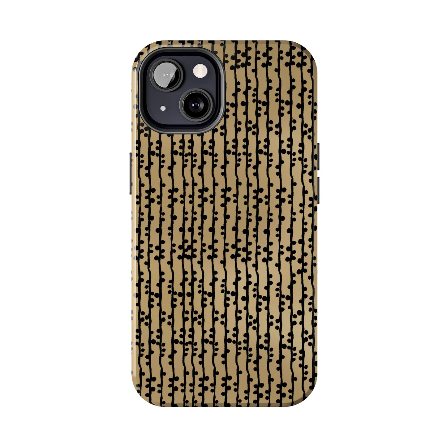 Loopy Stripe Tan Phone Case