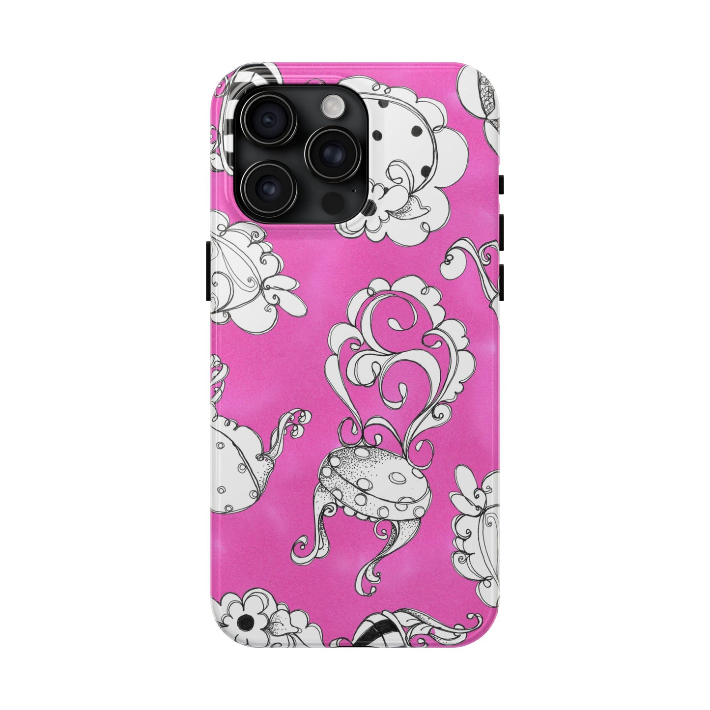 Bistro Chairs Pink Phone Case