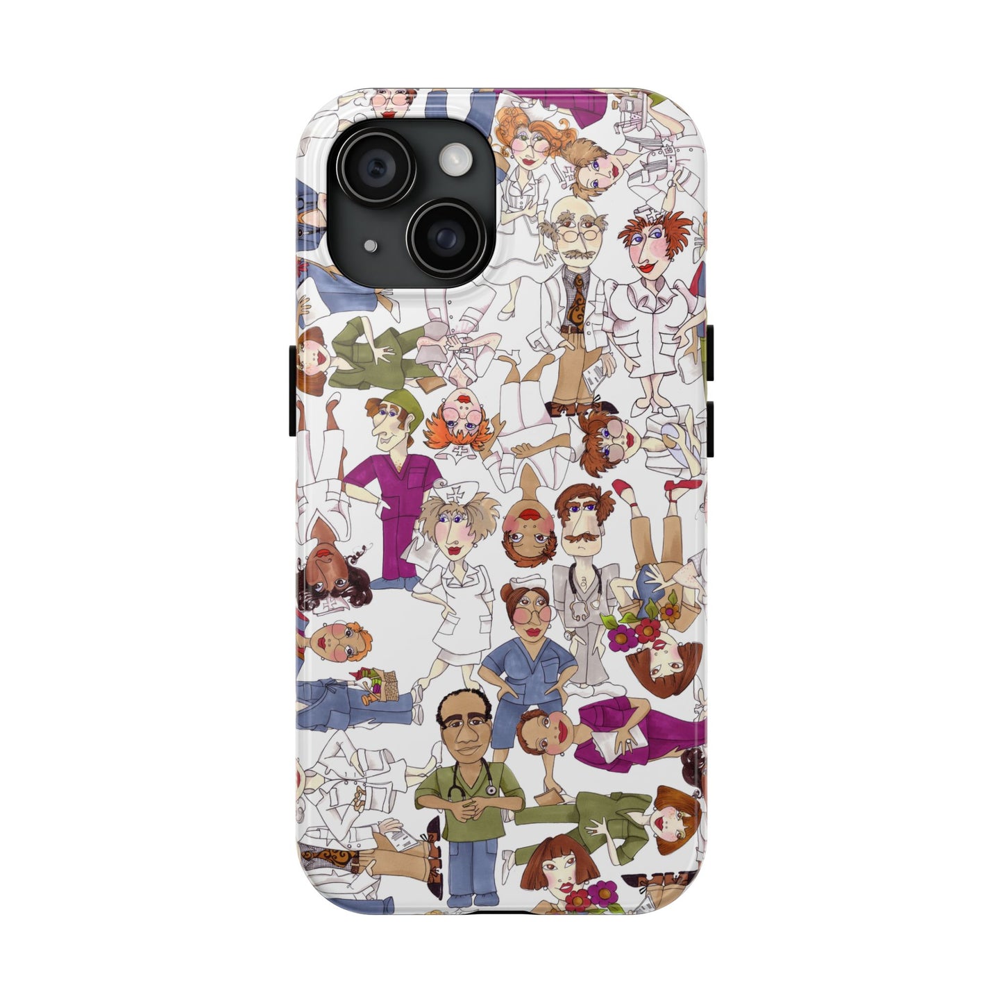 Diverse Nurse White Phone Case