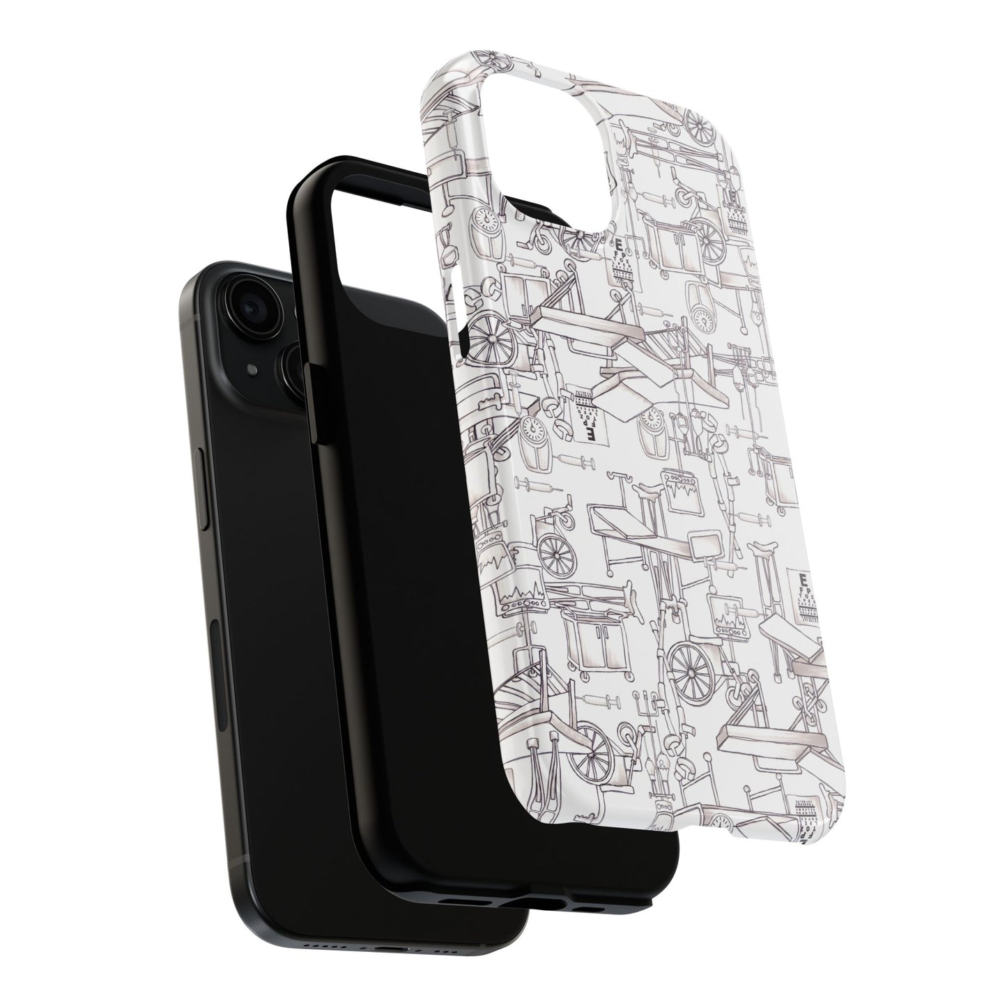 Essentials White / White Phone Case