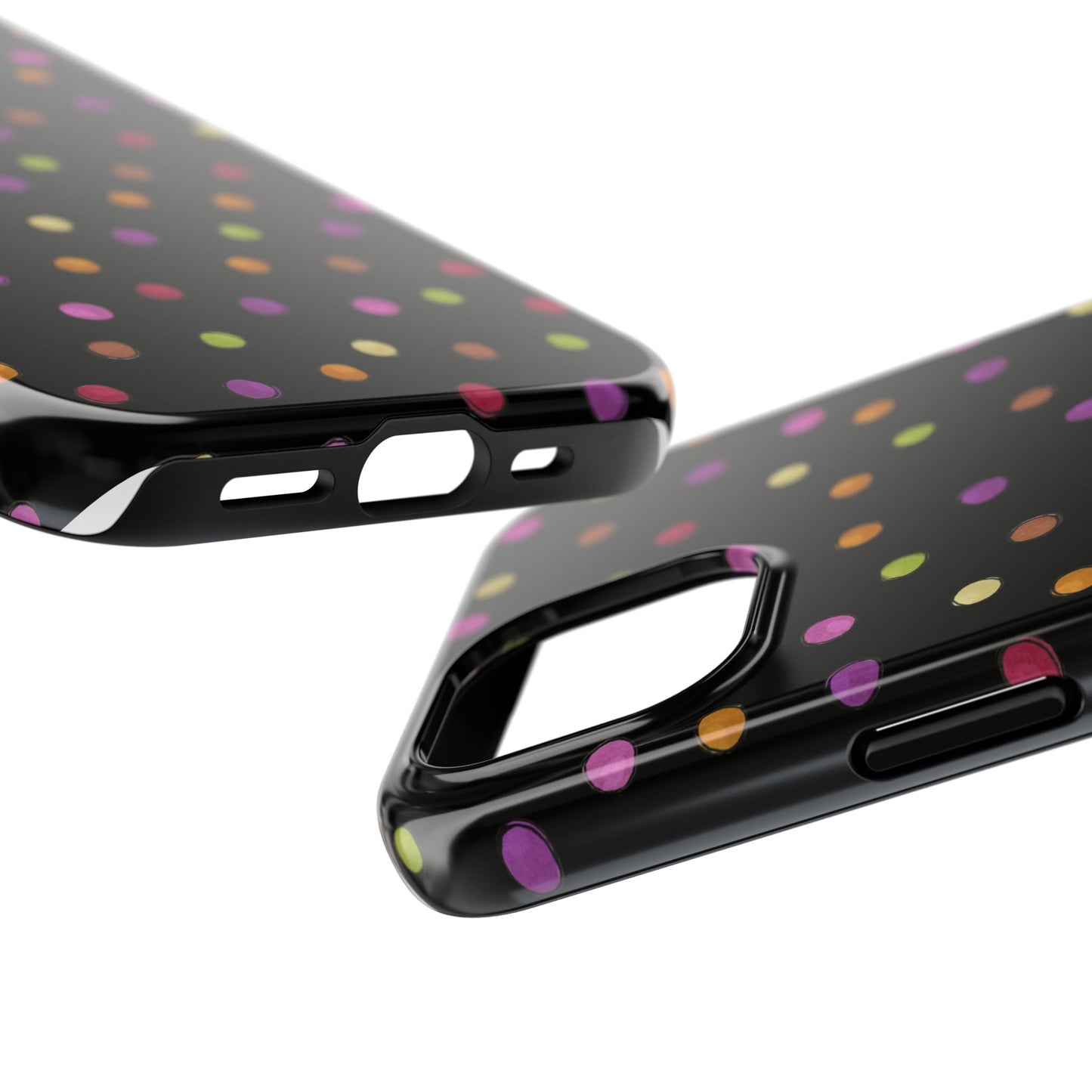 Tea Dot Black Phone Case