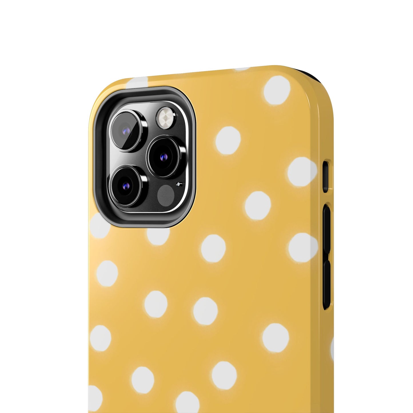 Jumbo Dots Yellow / White Phone Case