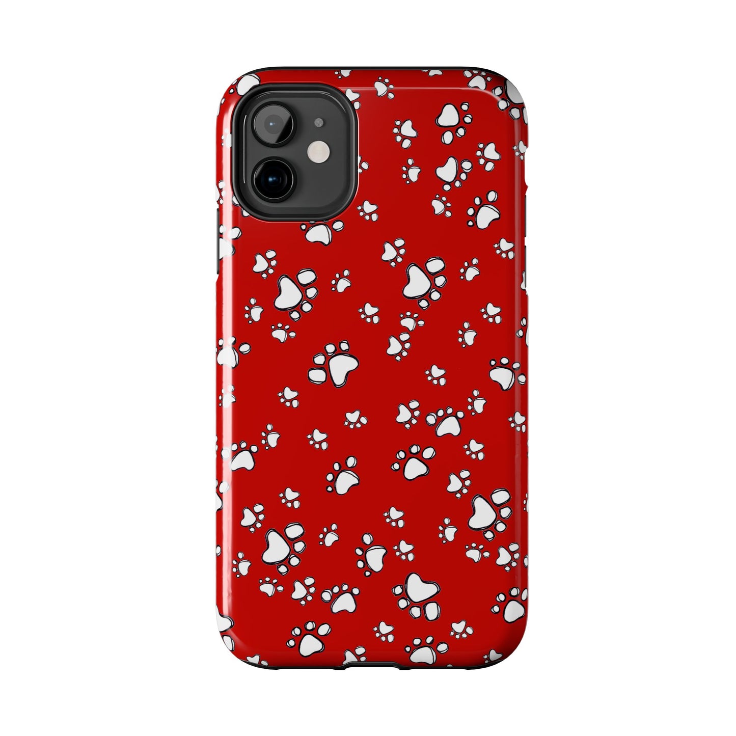 Paw Flakes Red Phone Case