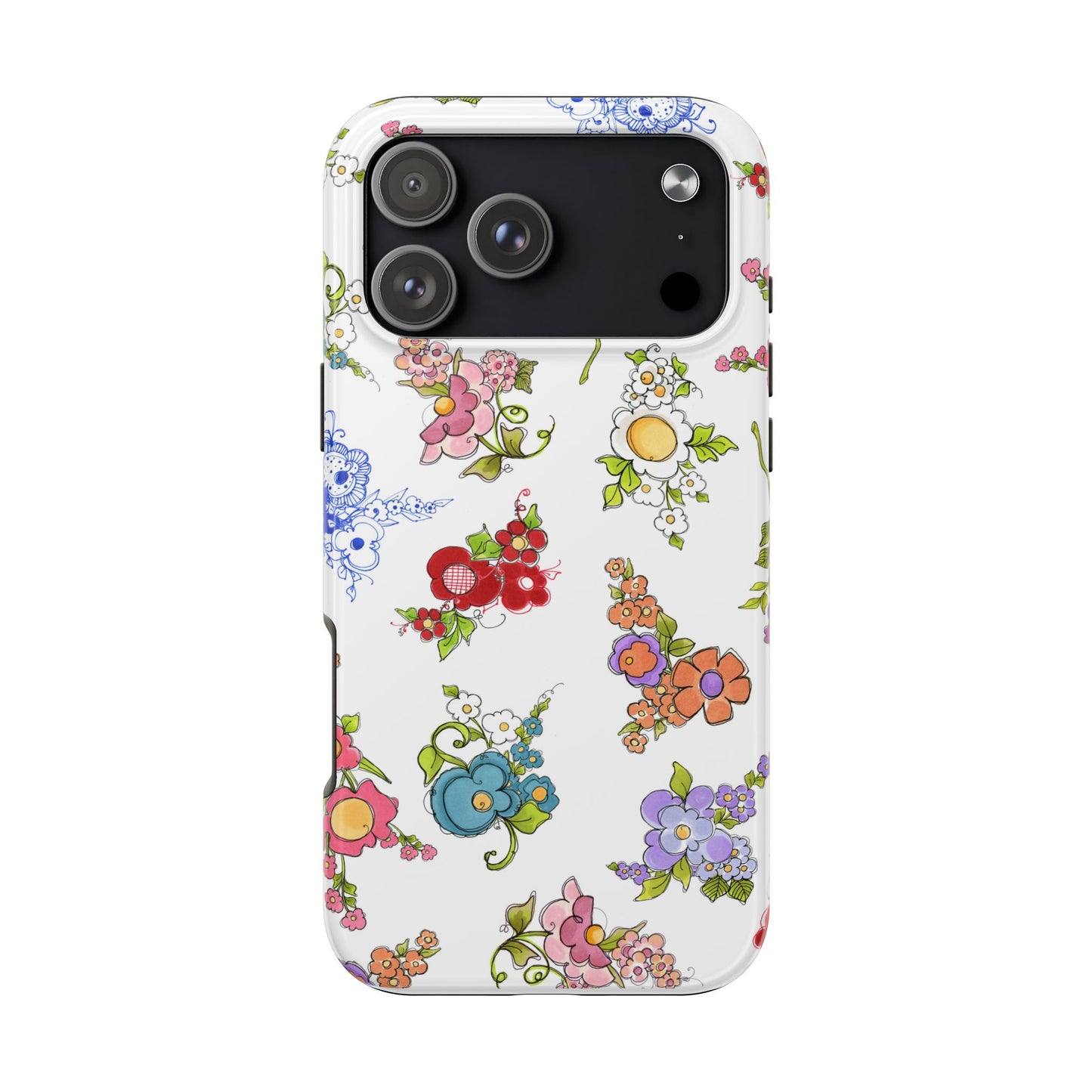 Mixed Bouquets White Phone Case