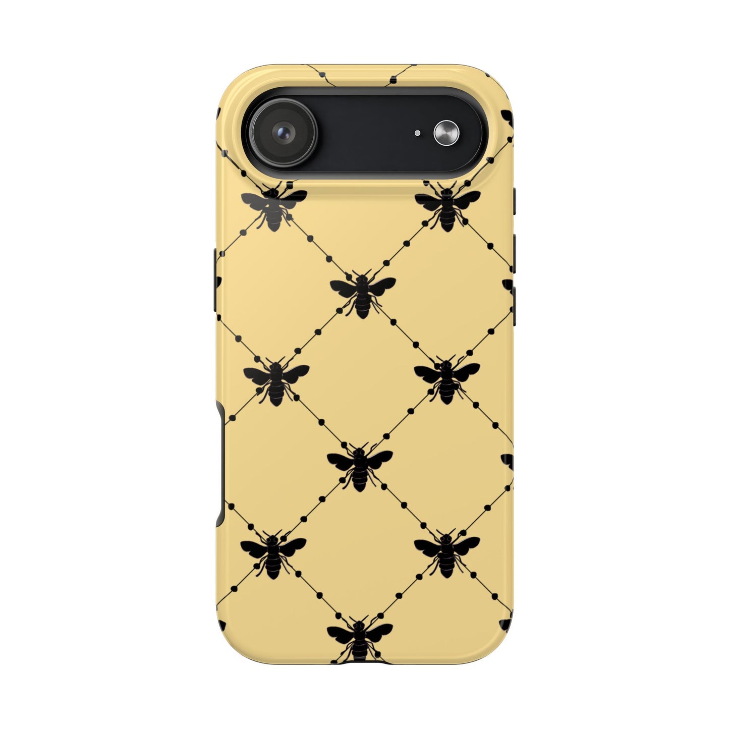 Beaded Bees Yellow Phone Case