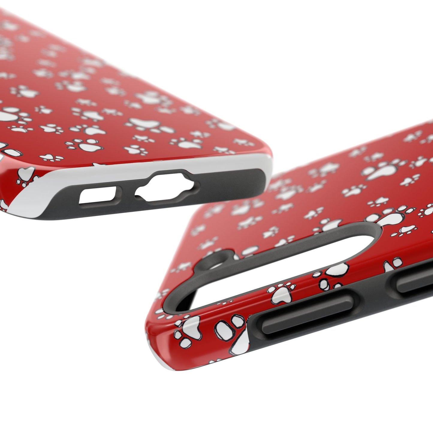 Paw Flakes Red Phone Case
