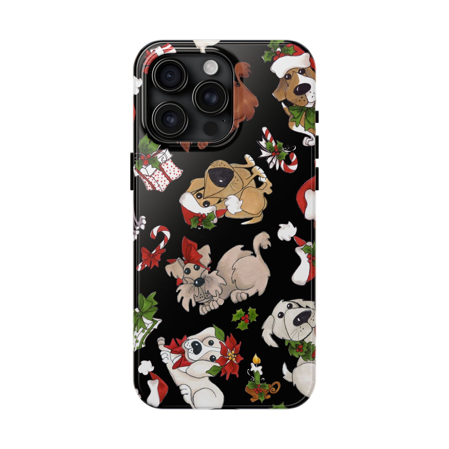 Doggie Toss Black Phone Case