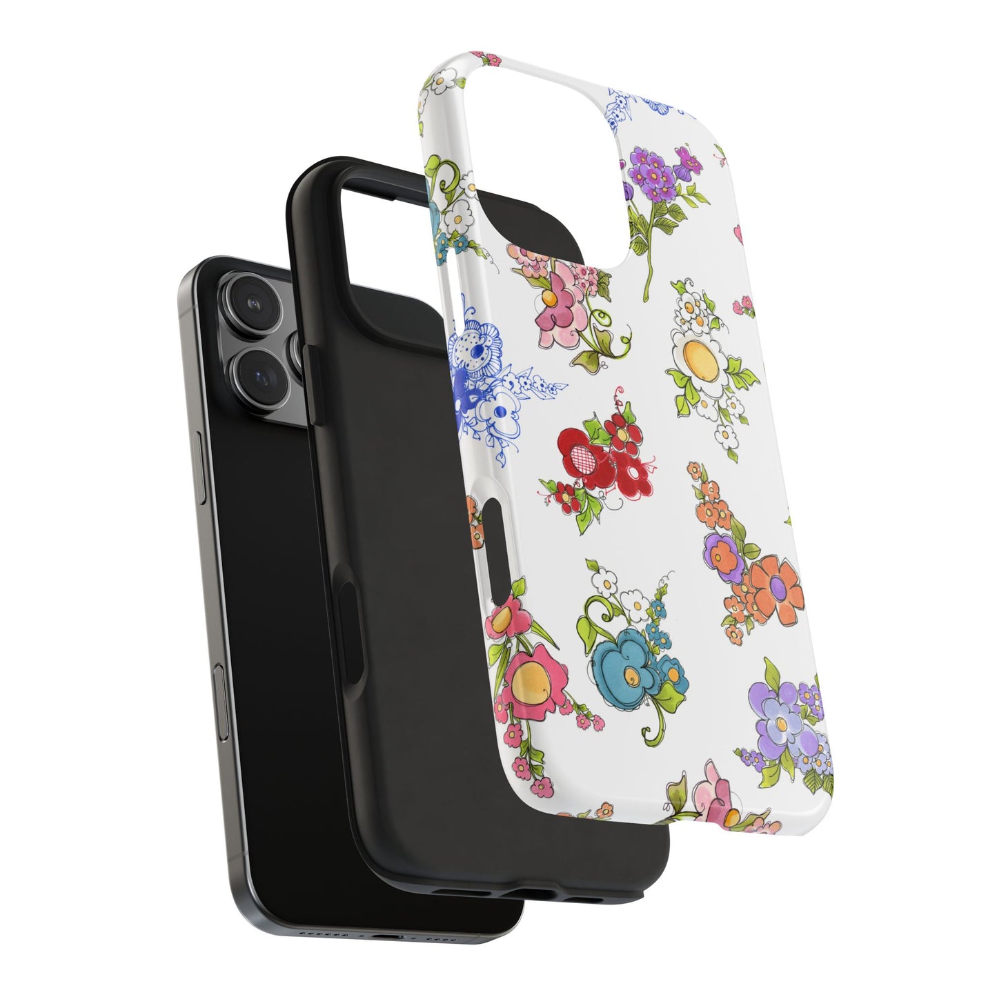 Mixed Bouquets White Phone Case