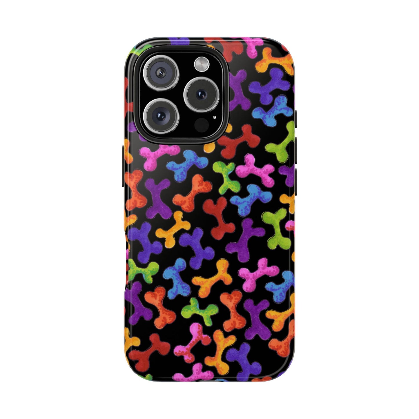 Fancy Bones Black / Multi Phone Case