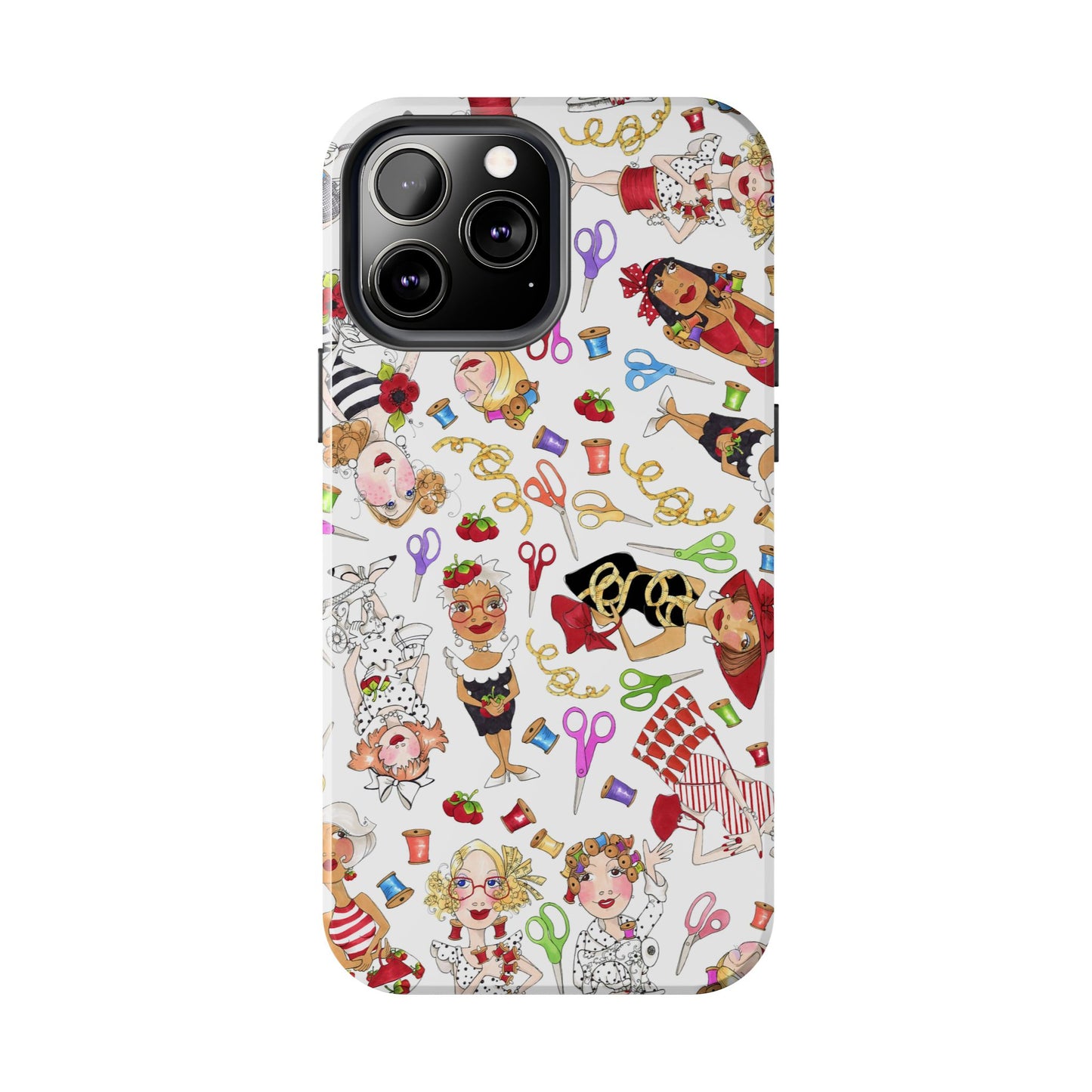Sew Tossed White Phone Case
