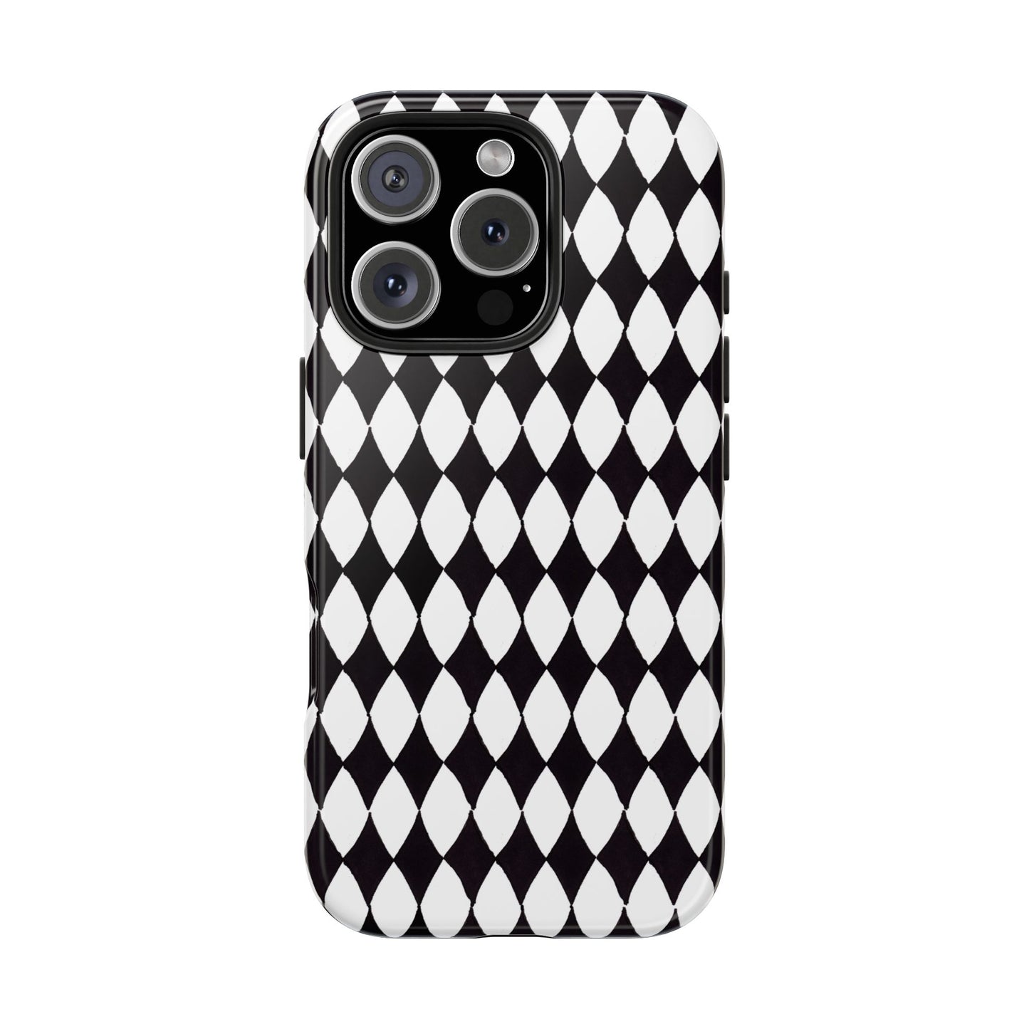 Diamond White / Black Phone Case