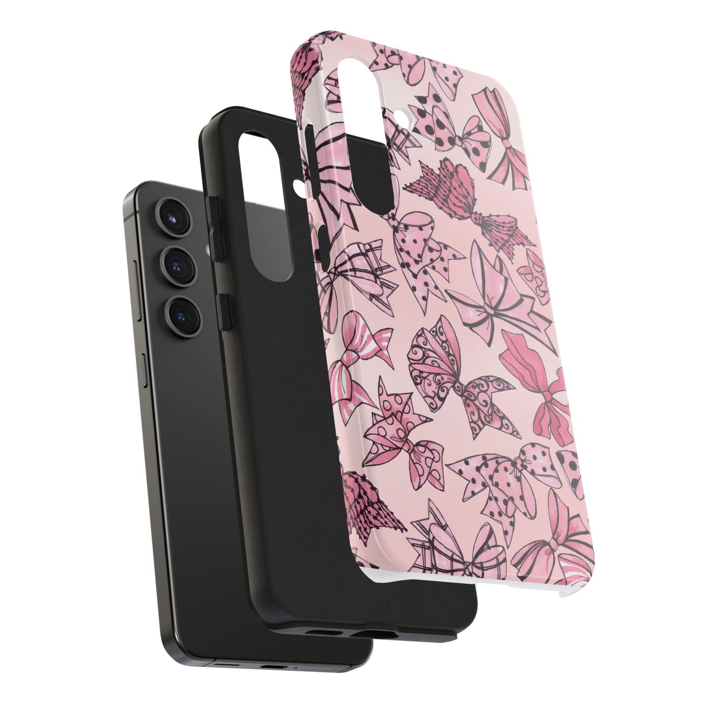 Blushing Bows Pink Sky Phone Case