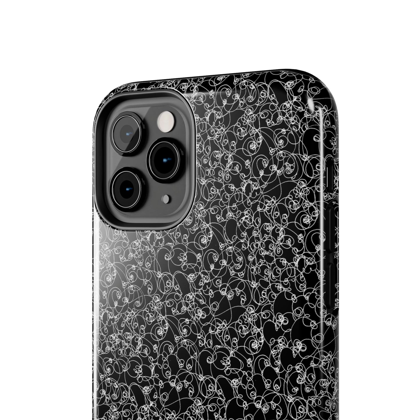 Scribble Black / White Phone Case