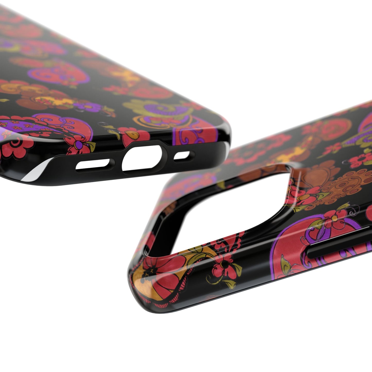 Posie Paisley Black Phone Case
