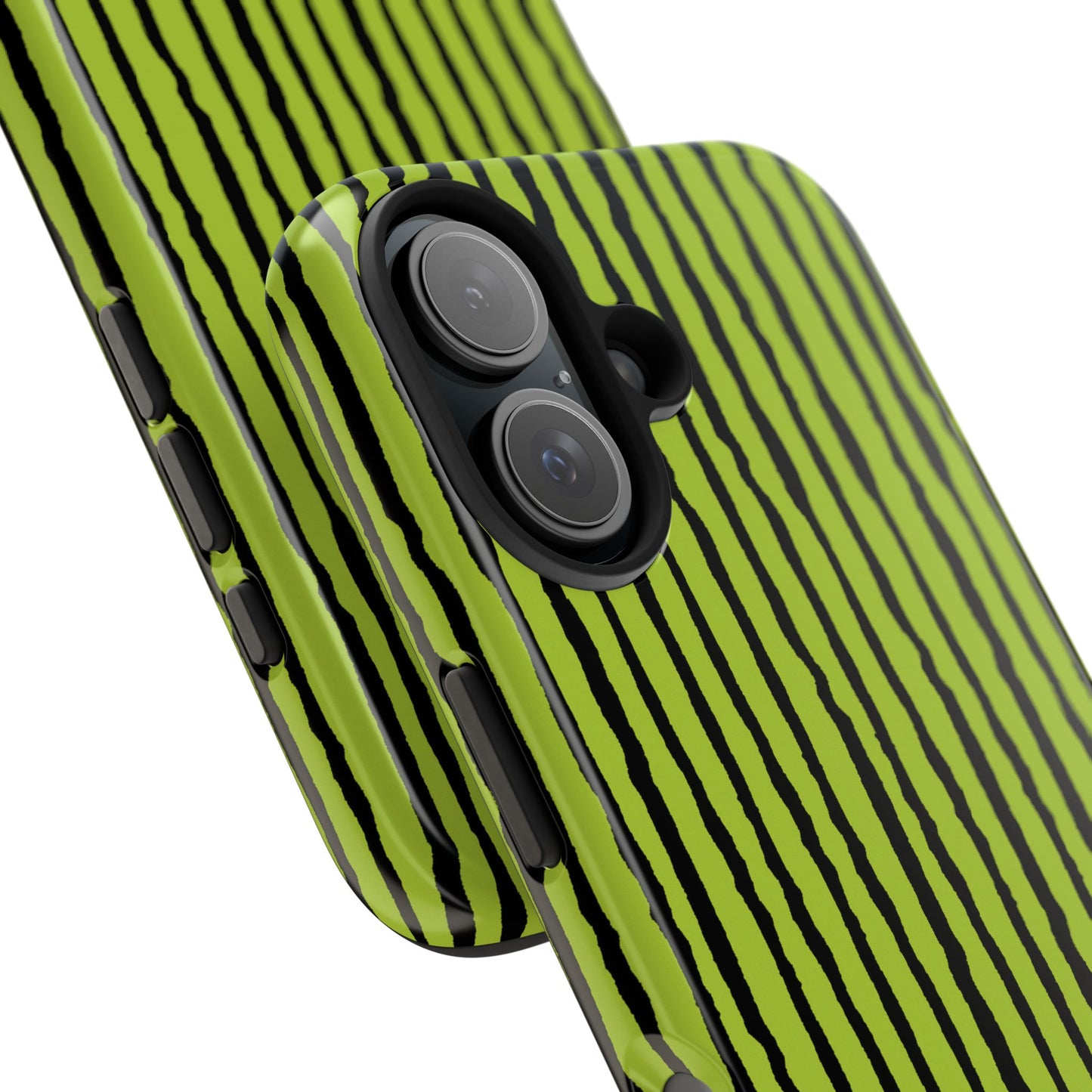 Sorta Stripe Green / Black Phone Case