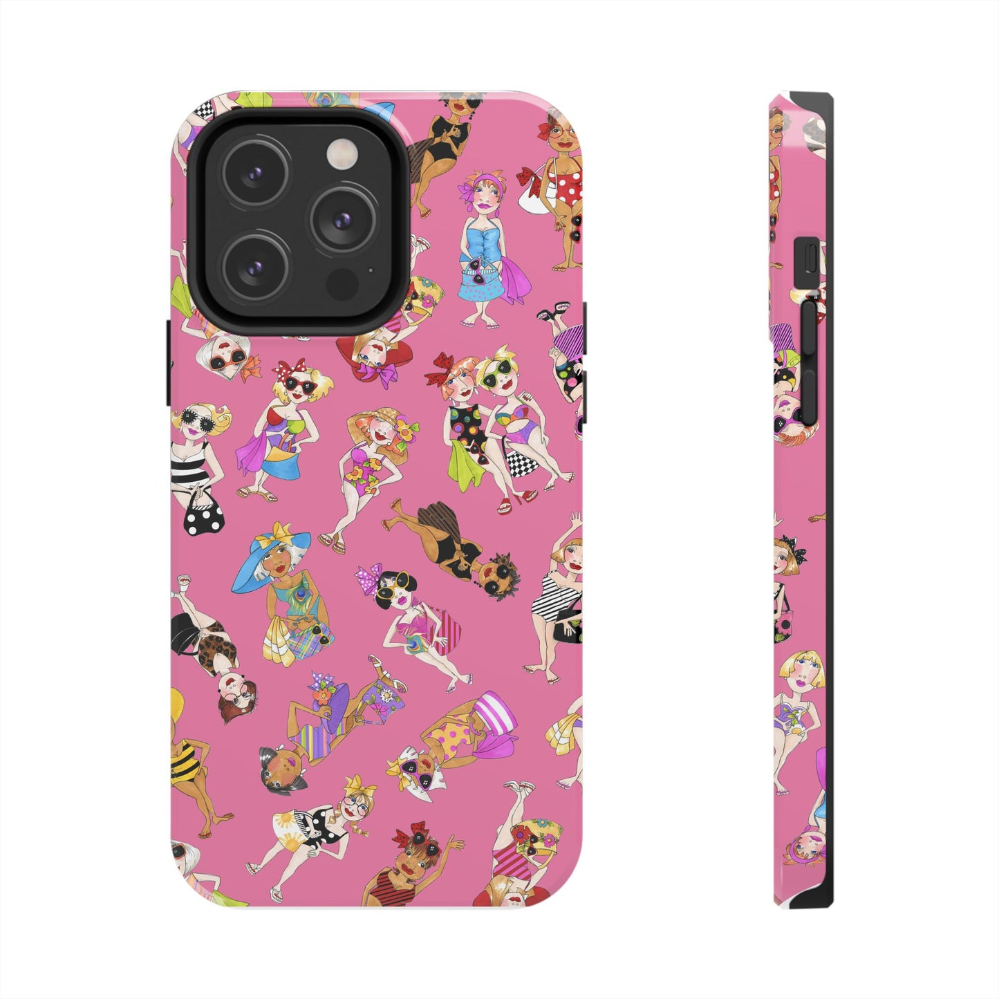 Tossed Beauties Pink Phone Case
