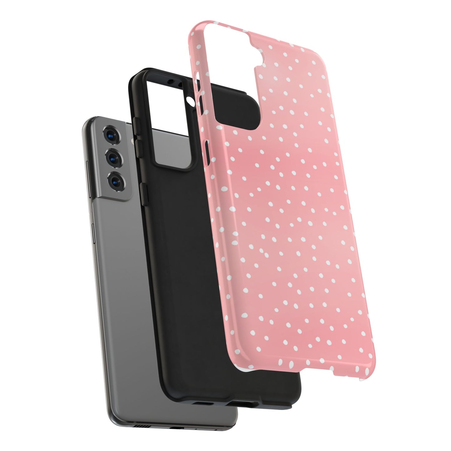Dinky Dots Coral / White Phone Case