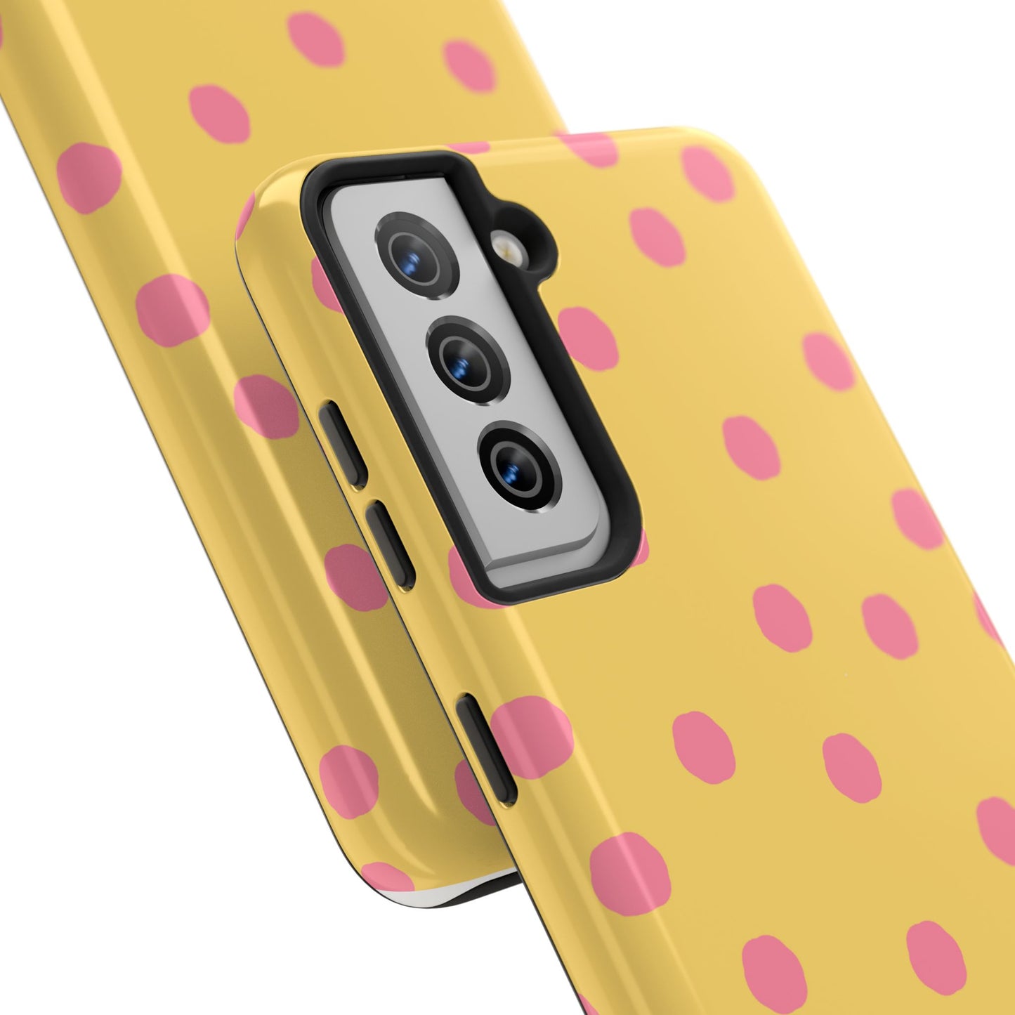 Jumbo Dots Yellow / Pink Phone Case