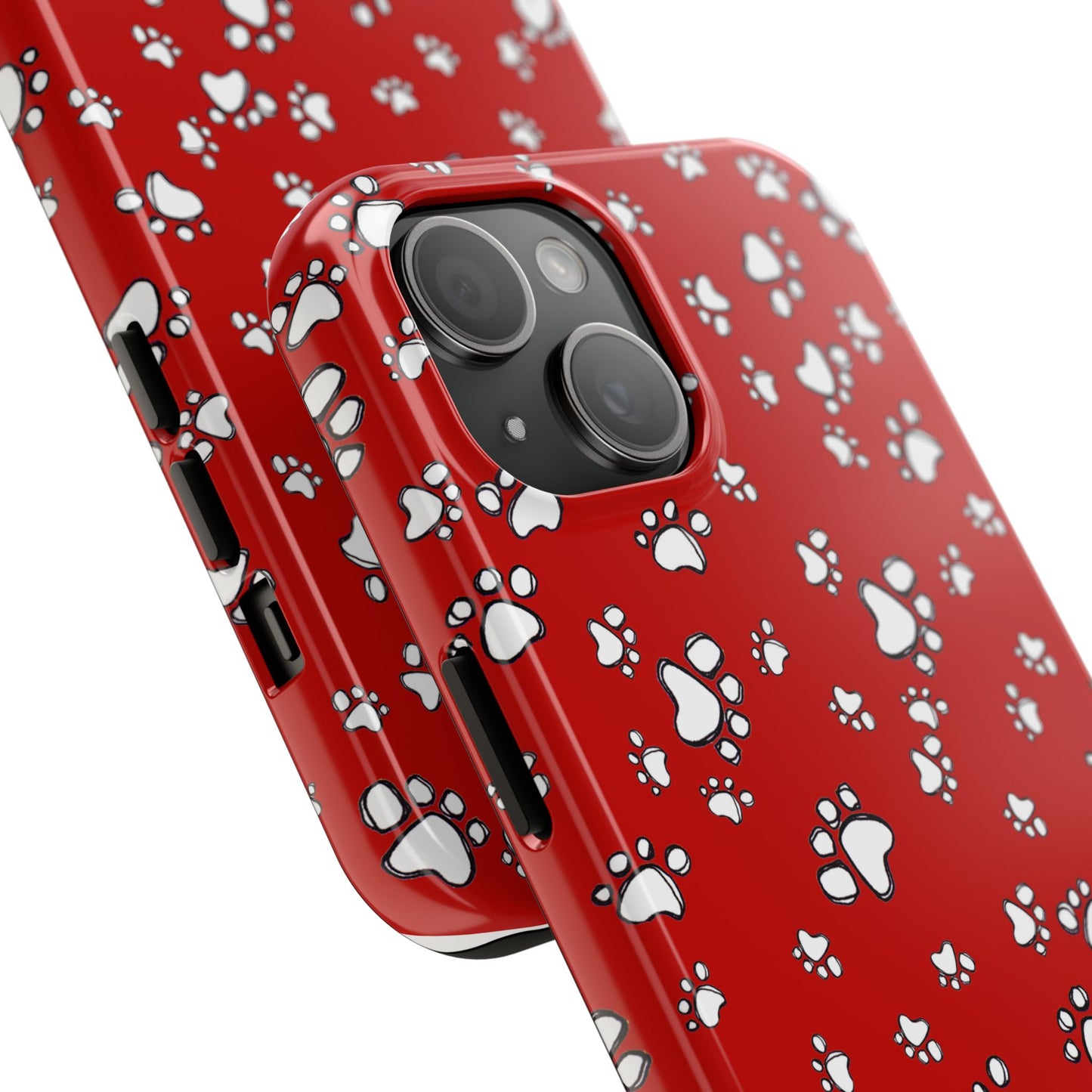 Paw Flakes Red Phone Case