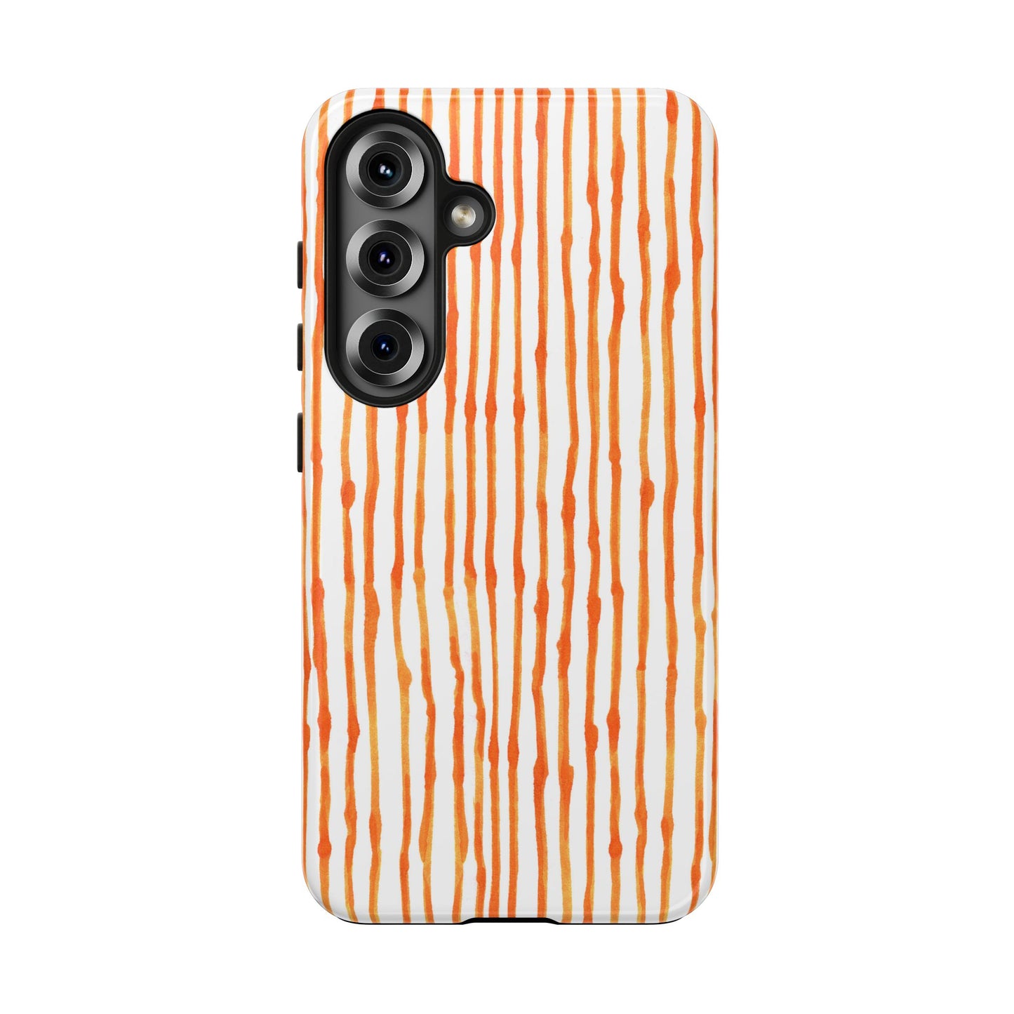 Faux Seersucker Orange / White Phone Case
