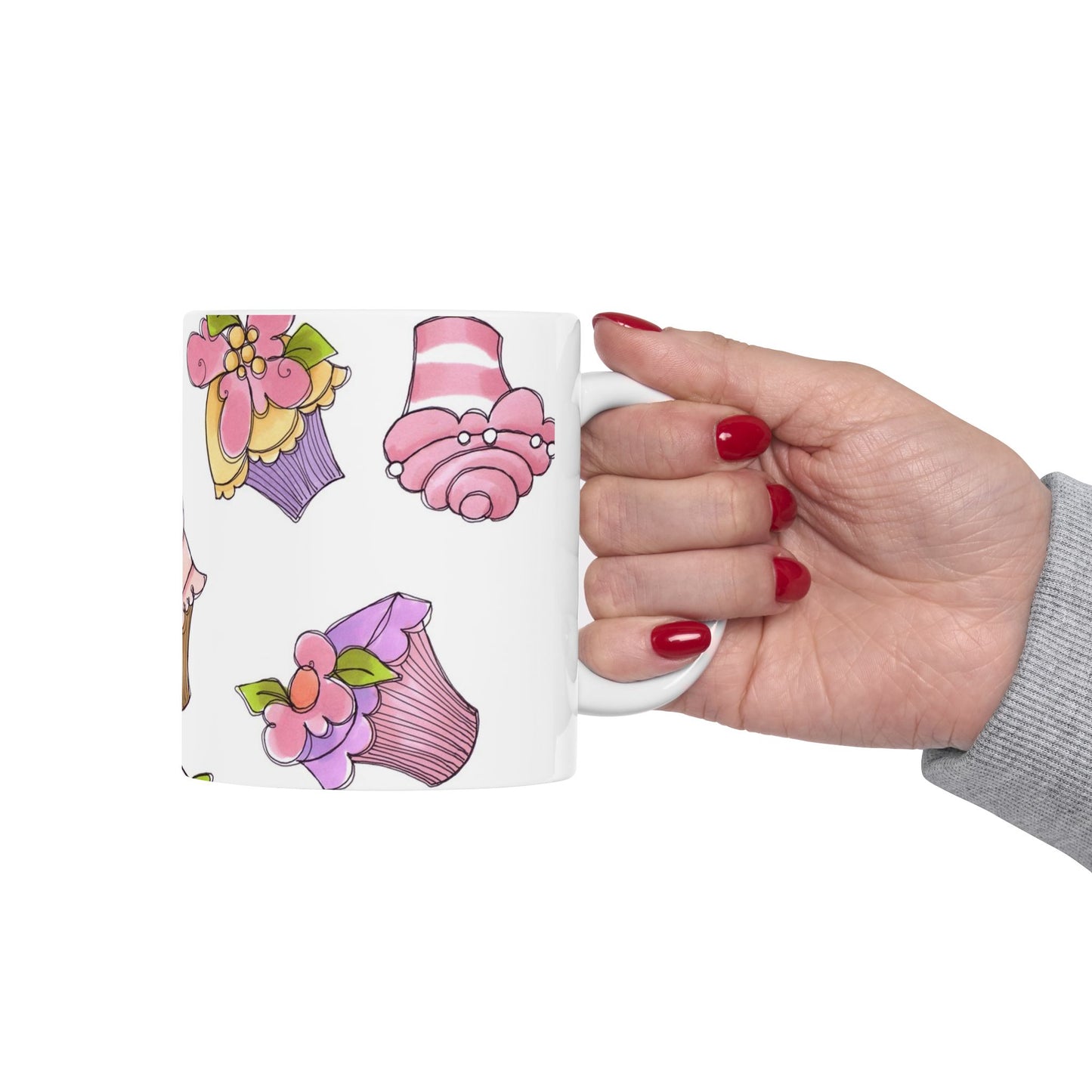 Cupcake Toss White Cup