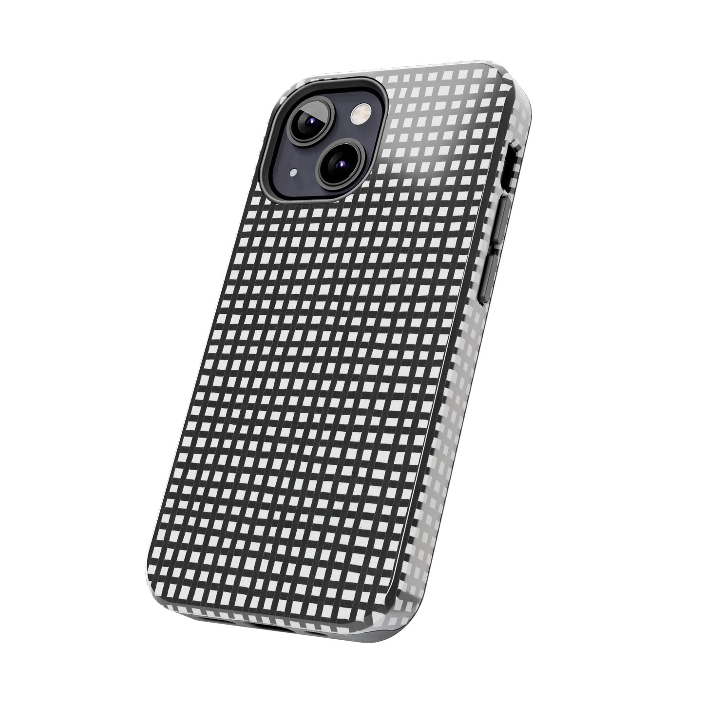 Chipper Check Black / White Phone Case