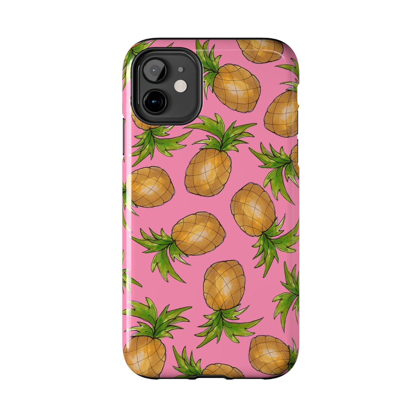 Pineapple Toss Pink Phone Case