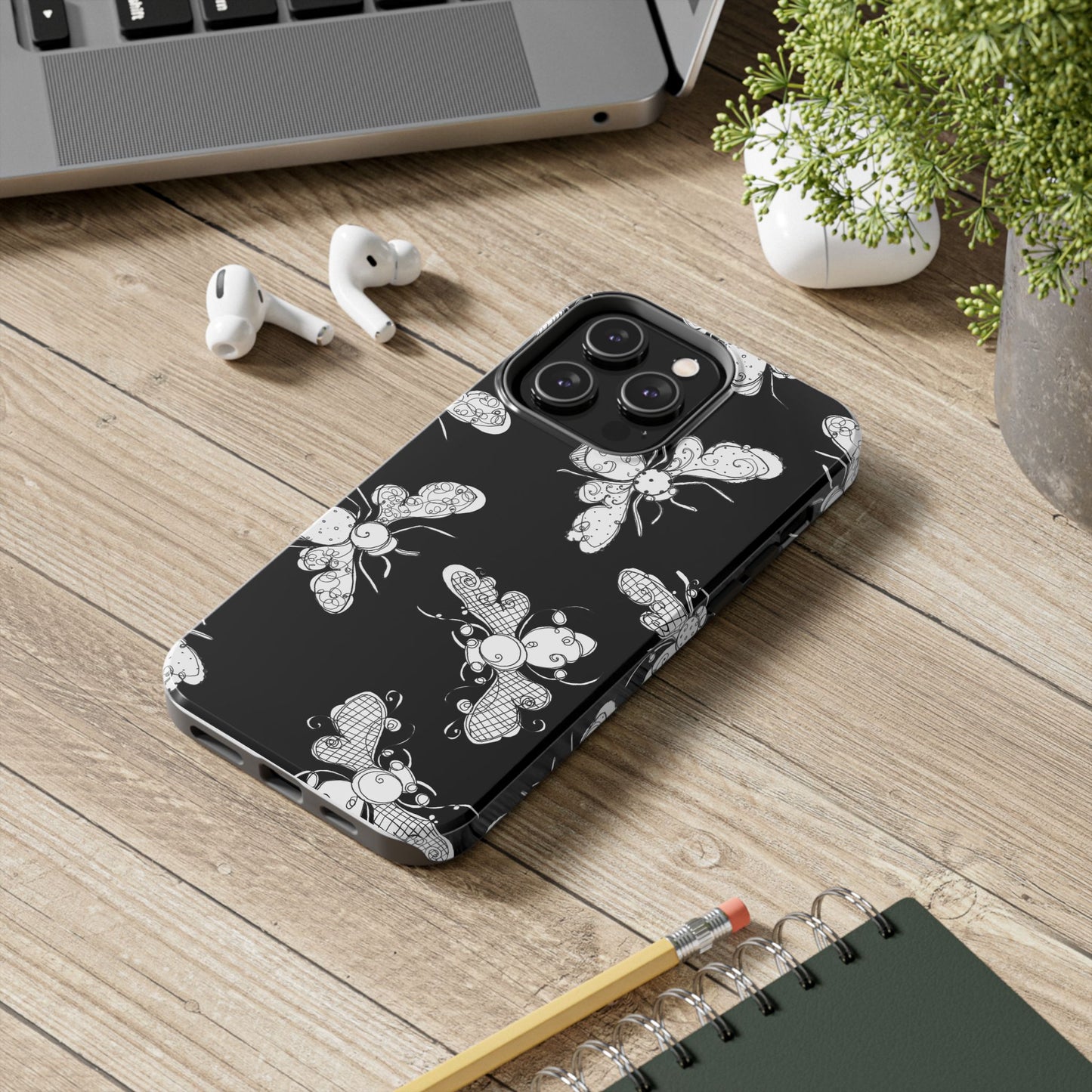 Busy Bee Black Phone Case