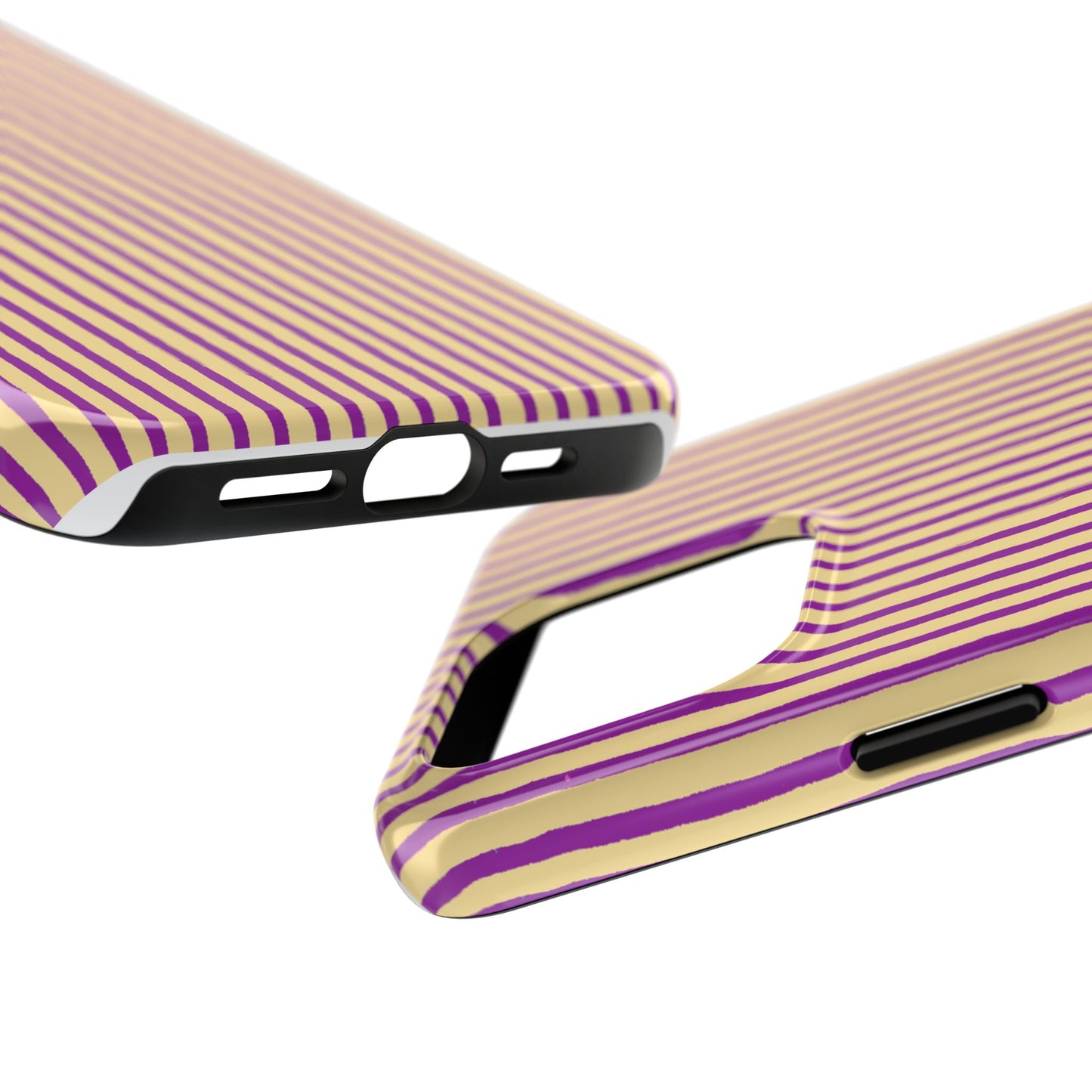 Stripe Yellow / Purple Phone Case