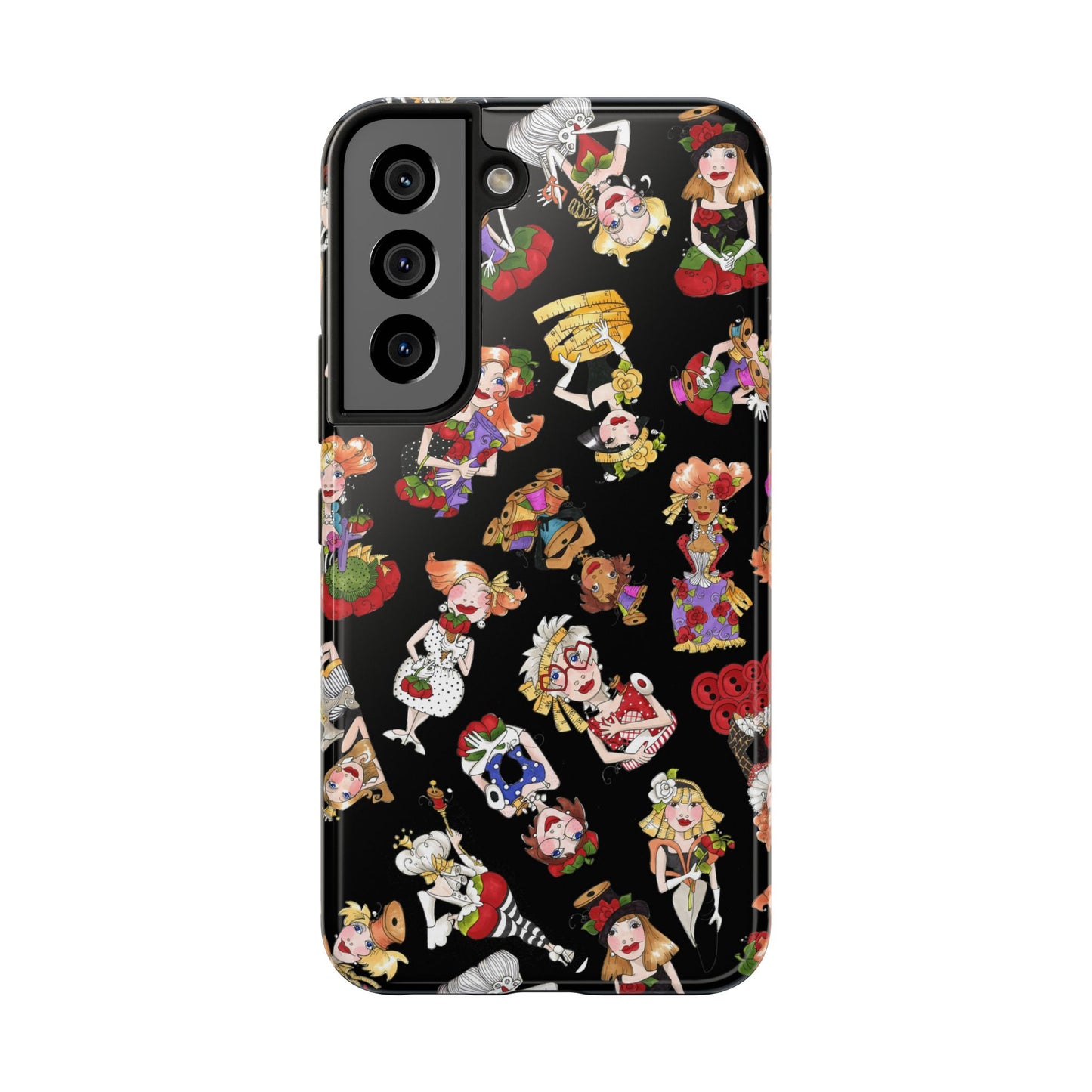 Curious Toss Black Phone Case