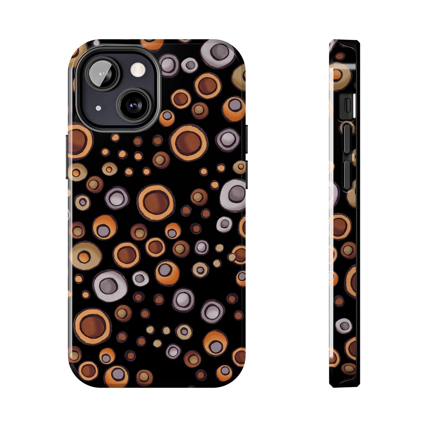 Doggy Dots Black Phone Case