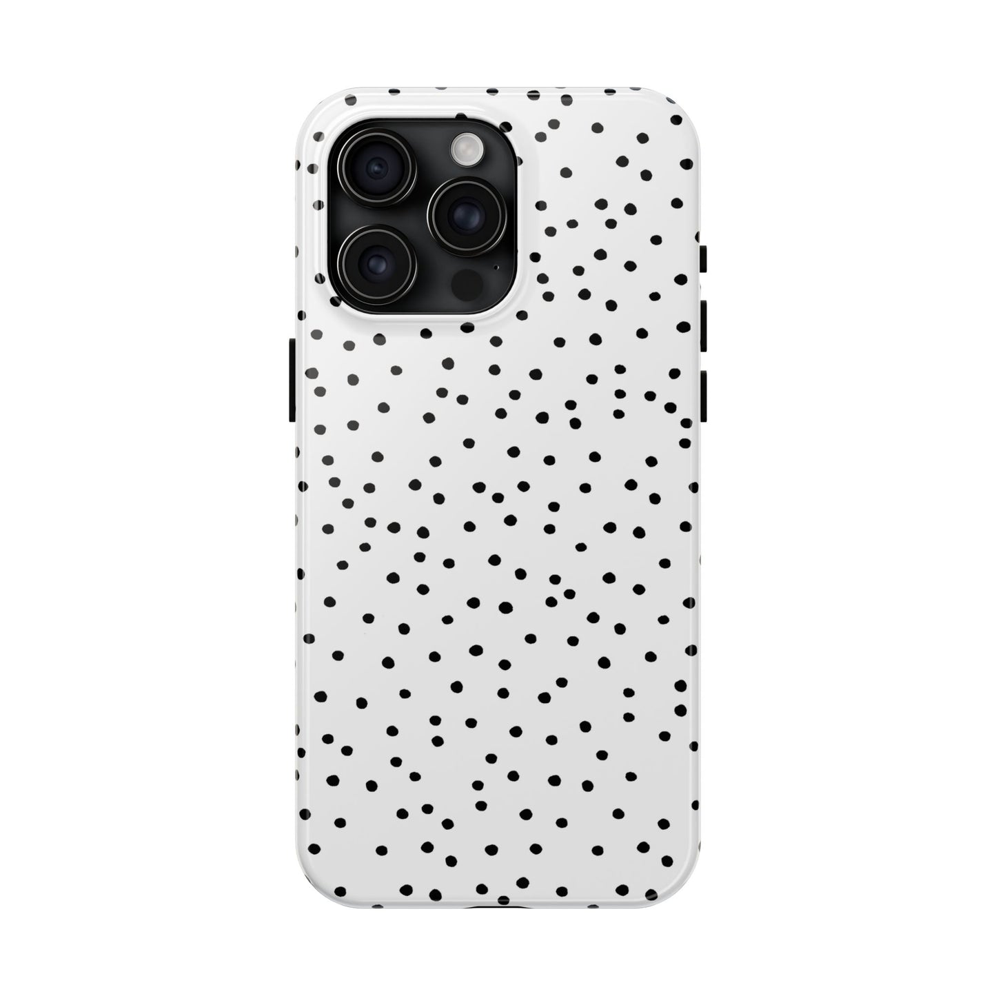 Dinky Dots White / Black Phone Case