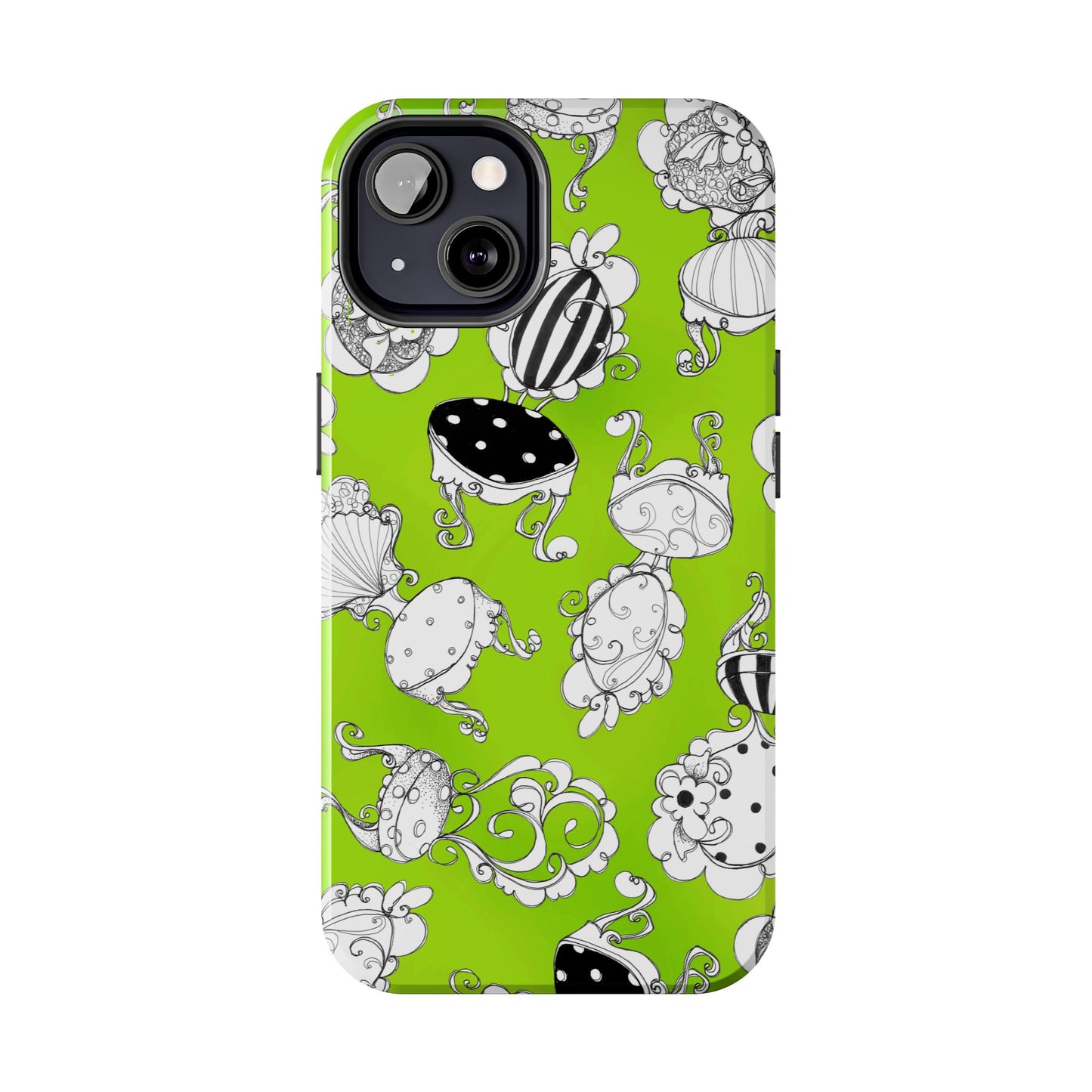 Bistro Chairs Lime Phone Case