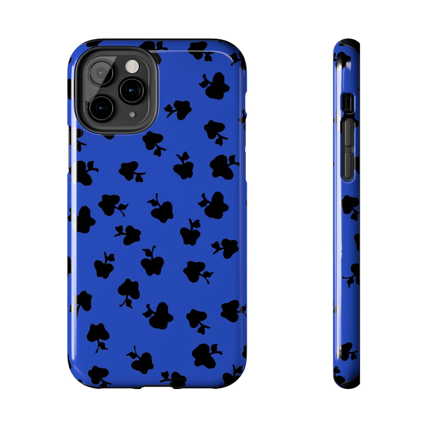 Happy Apples Blue / Black Phone Case