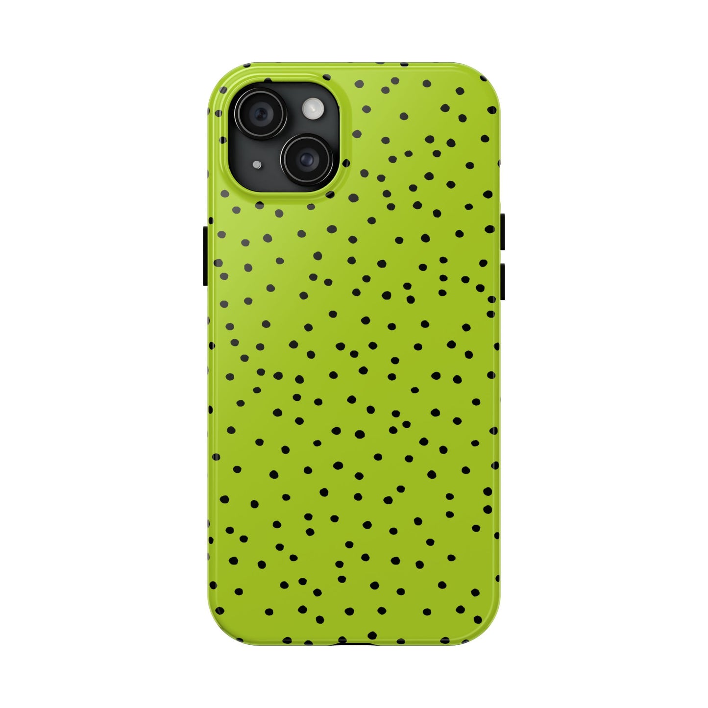 Dinky Dots Lime / Black Phone Case