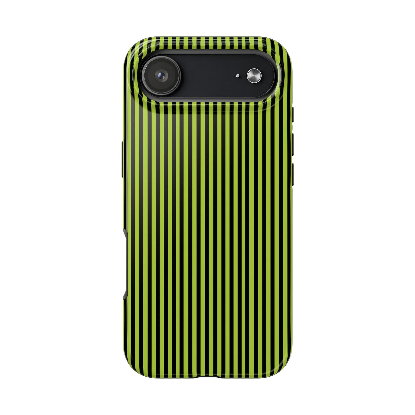 Stripe Green / Black Phone Case