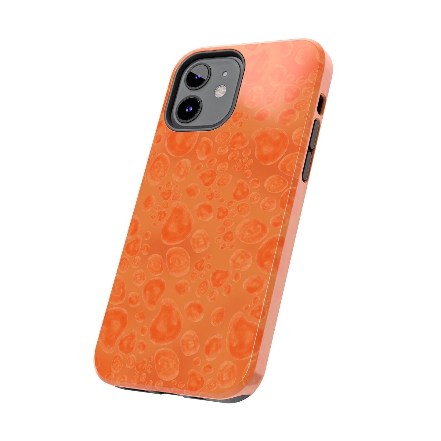 Paw Dots Orange Phone Case
