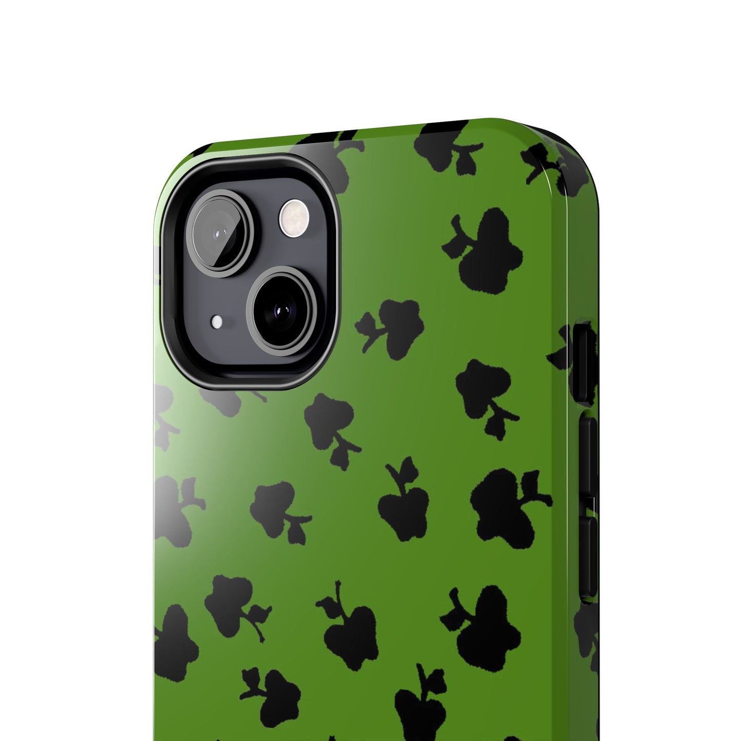 Happy Apples Green / Black Phone Case