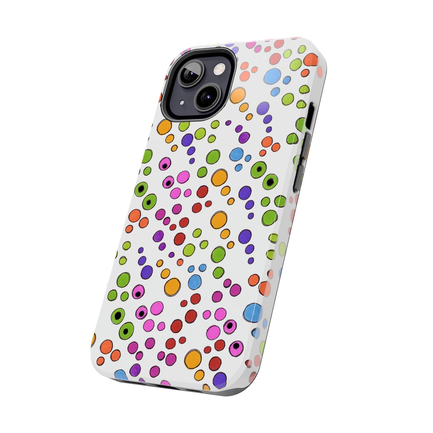 Dog Dots White / Multi Phone Case