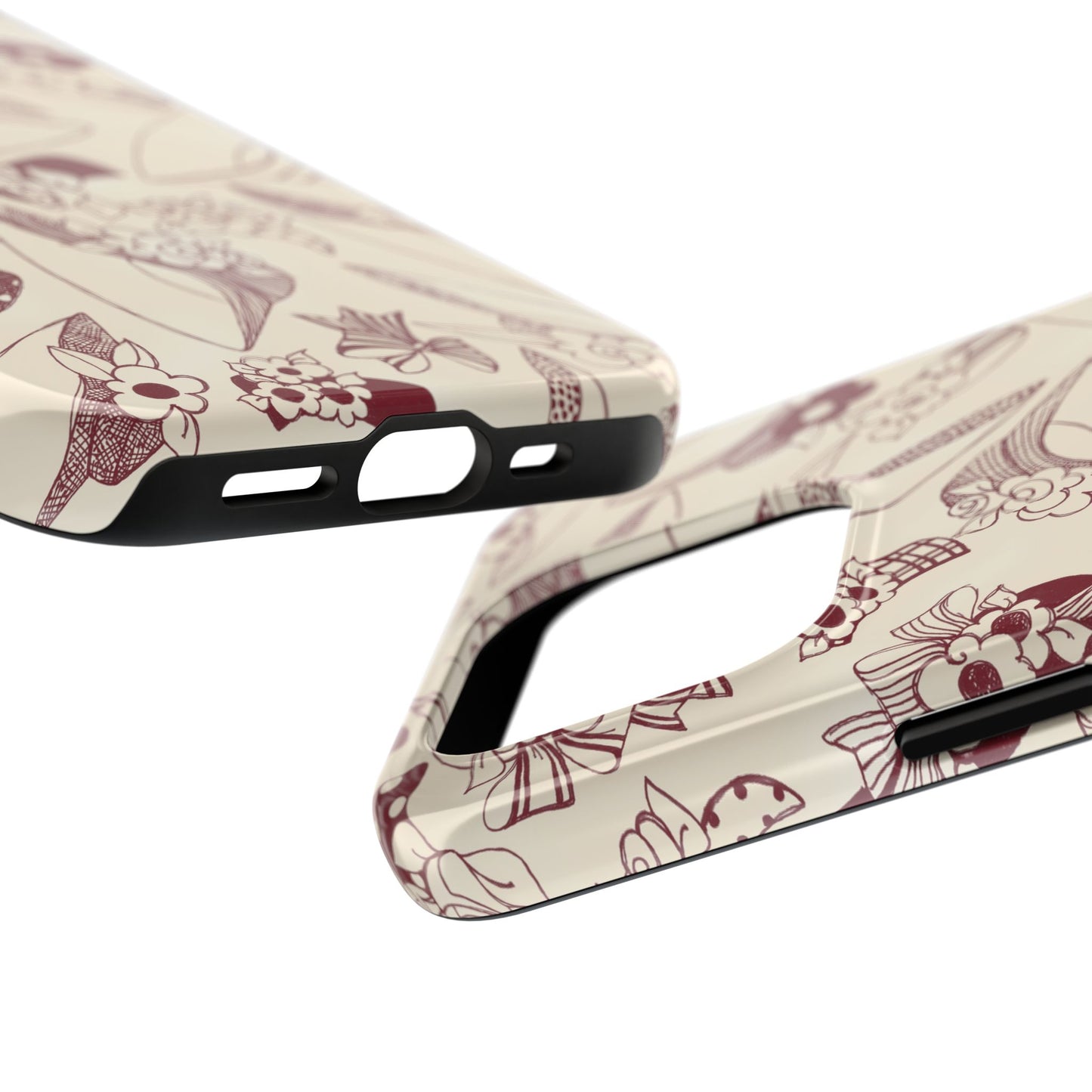 Millinery Ivory / Red Phone Case