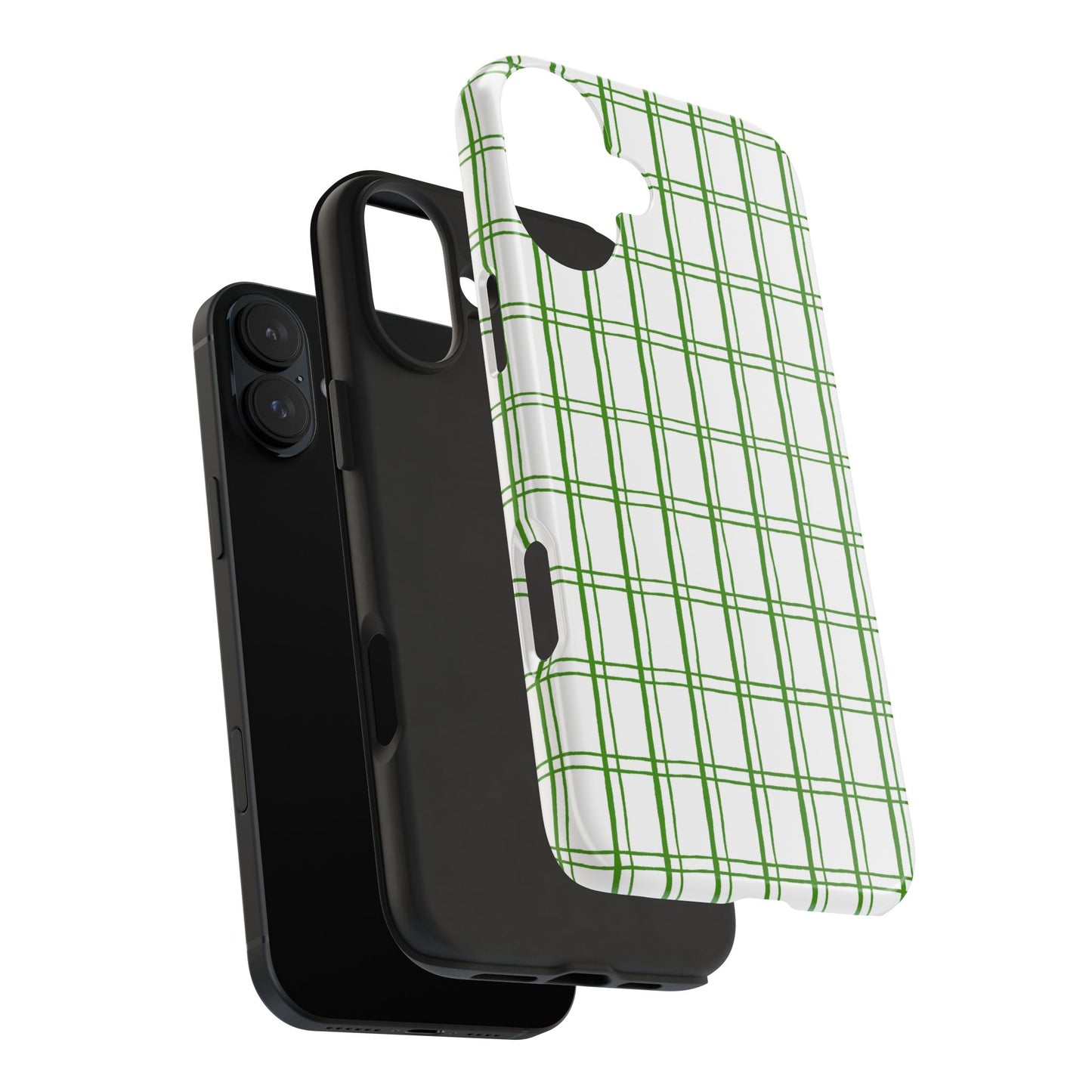 Kitchen Plaid White / Green Phone Case