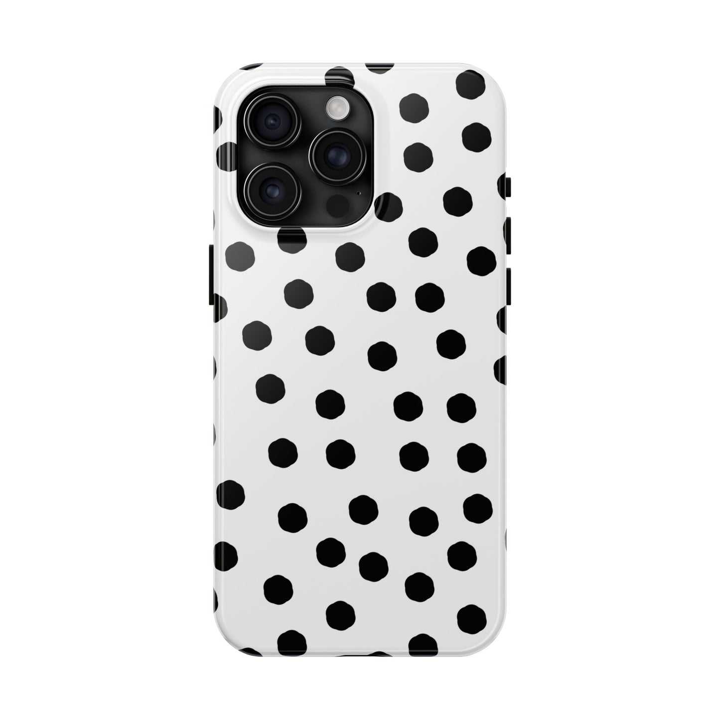 Jumbo Dots White / Black Phone Case