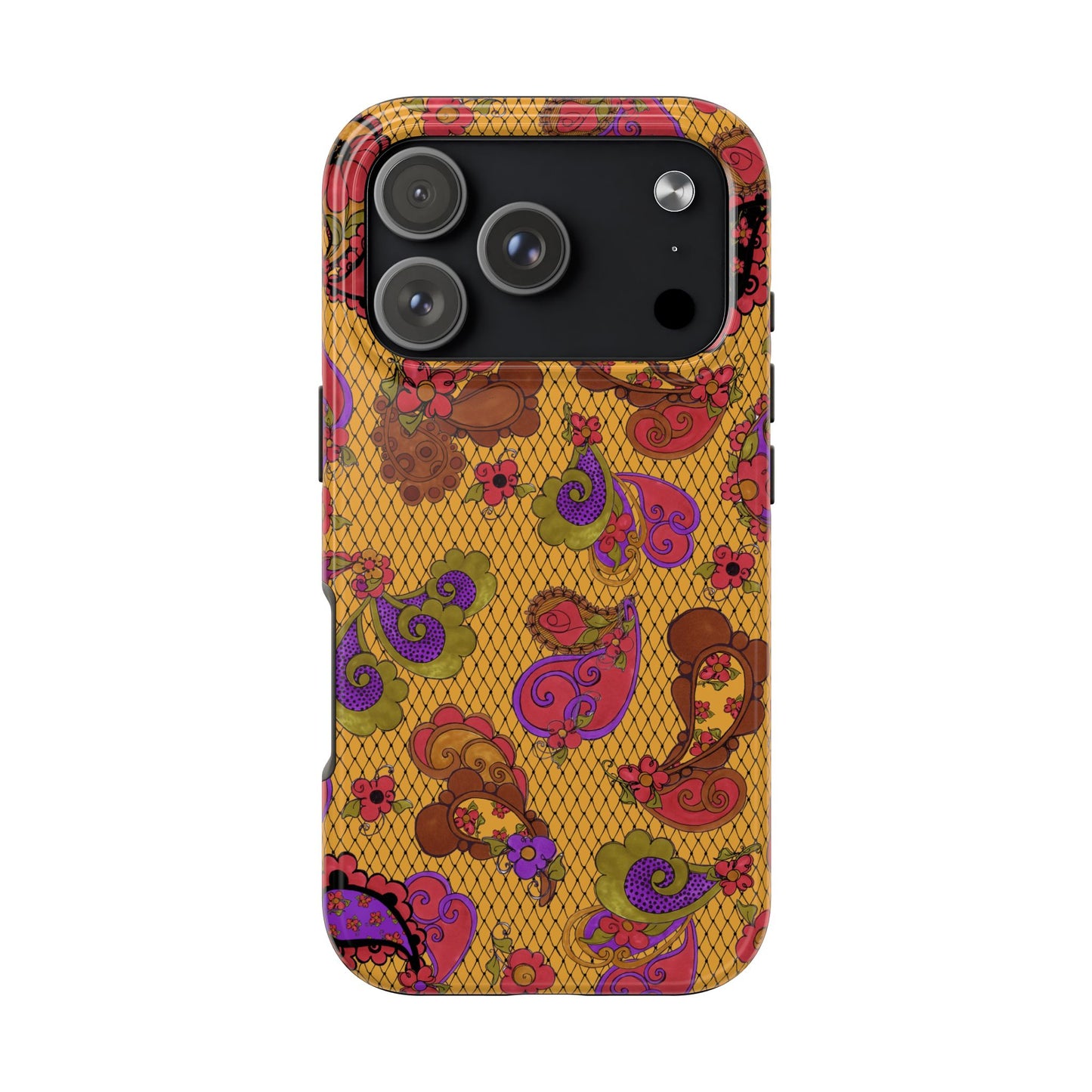 Posie Paisley Gold Phone Case