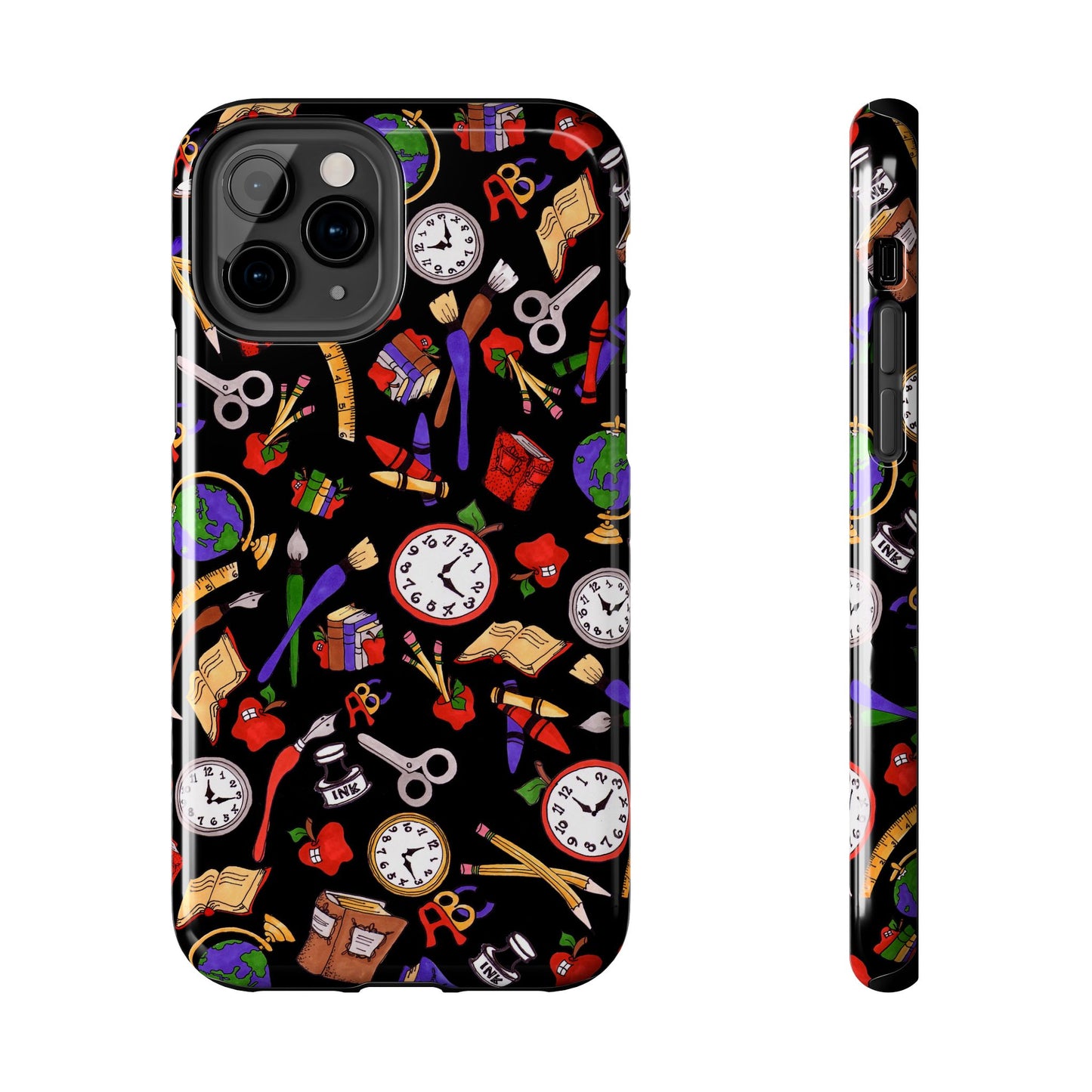 School Stuff Black Phone Case