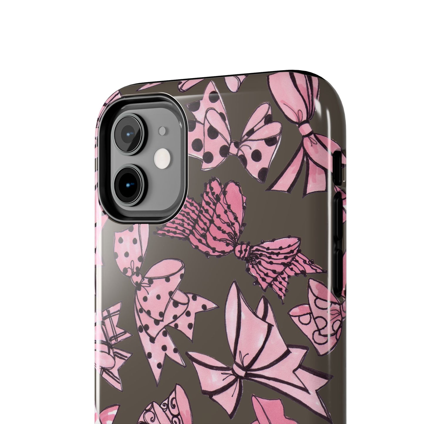 Blushing Bows Mocha Phone Case